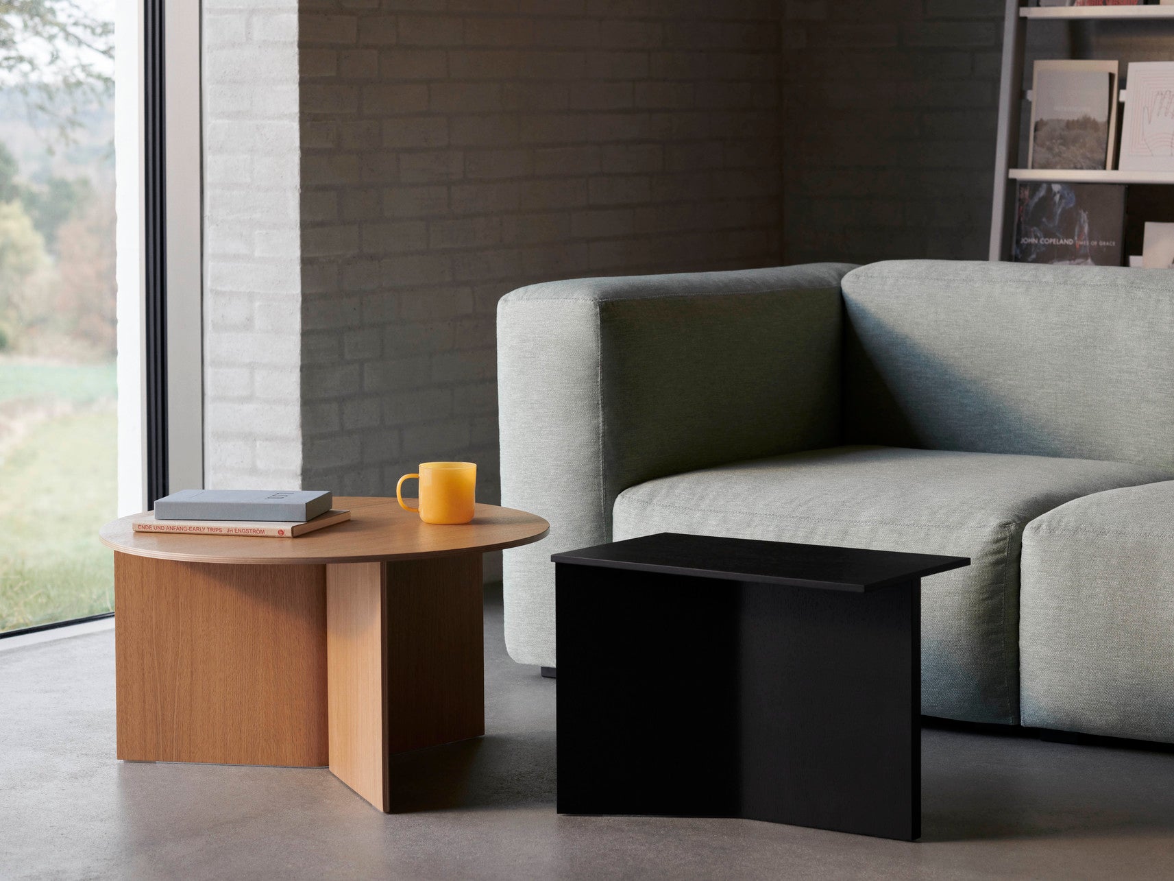 Mesa de centro Wood Slit Ø65cm HAY