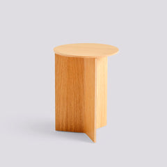 Mesa auxiliar Wood Slit Ø35cm HAY