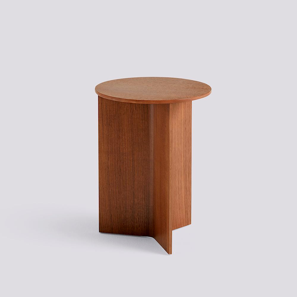 Mesa auxiliar Wood Slit Ø35cm HAY