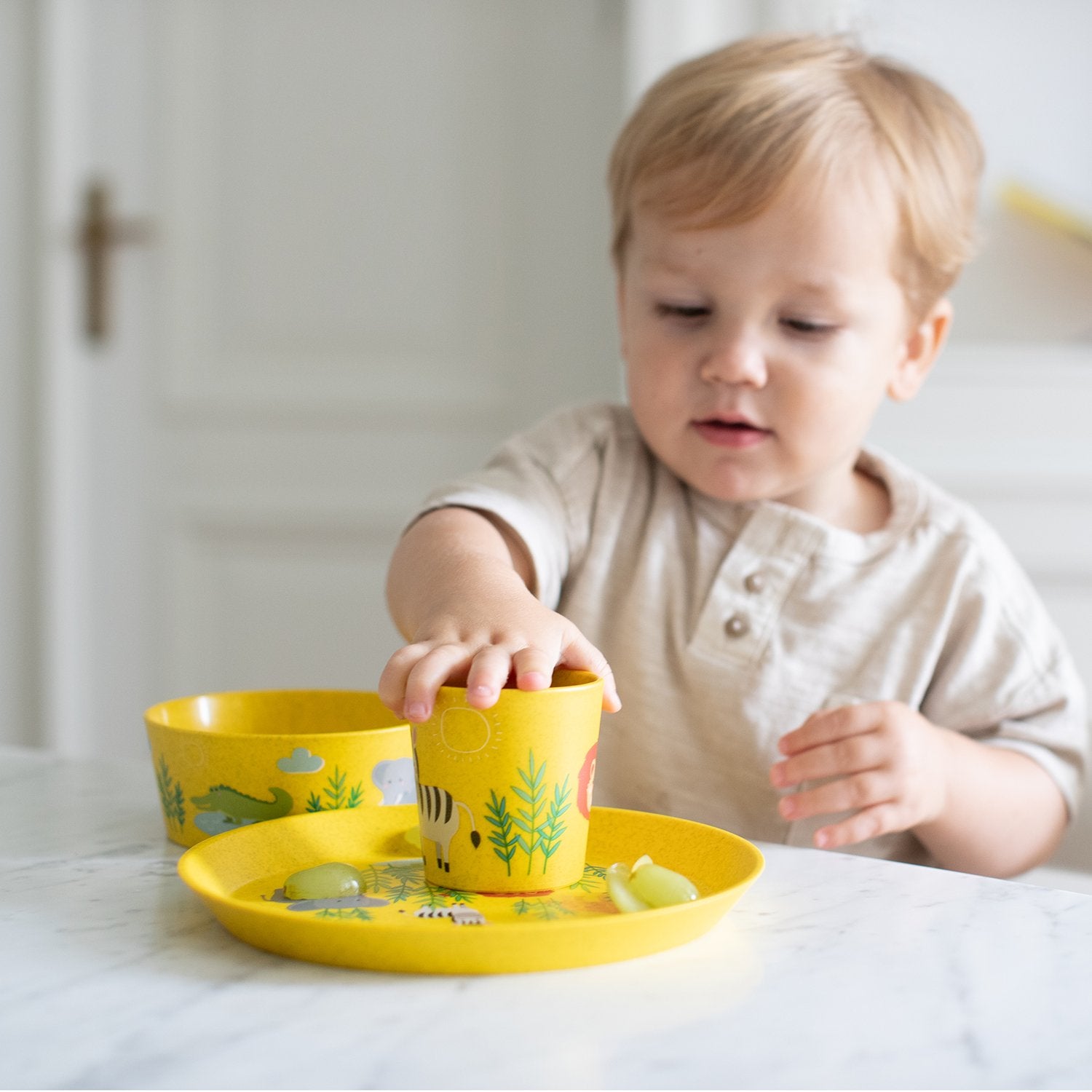 Set Plato + Bowl + Vaso Niño Koziol