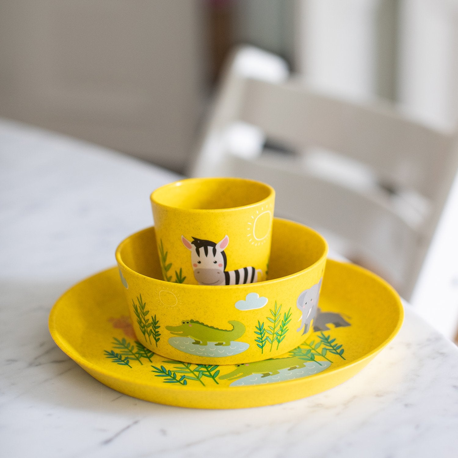 Set Plato + Bowl + Vaso Niño Koziol
