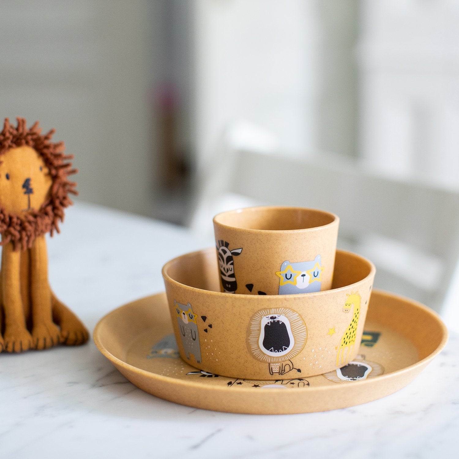 Set Plato + Bowl + Vaso Niño Koziol
