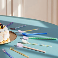 Set 2 Cucharas glass Twist HAY