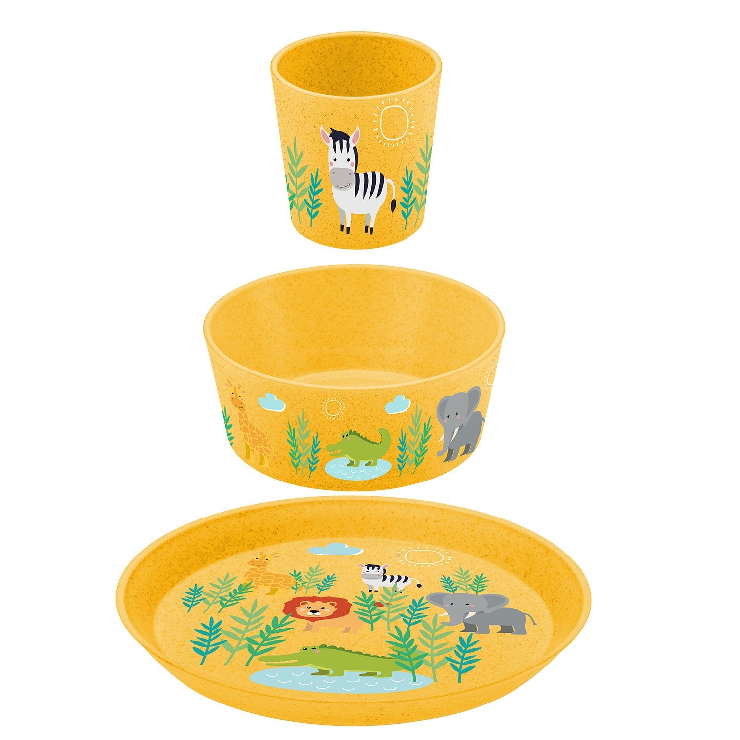 Set Plato + Bowl + Vaso Niño Koziol