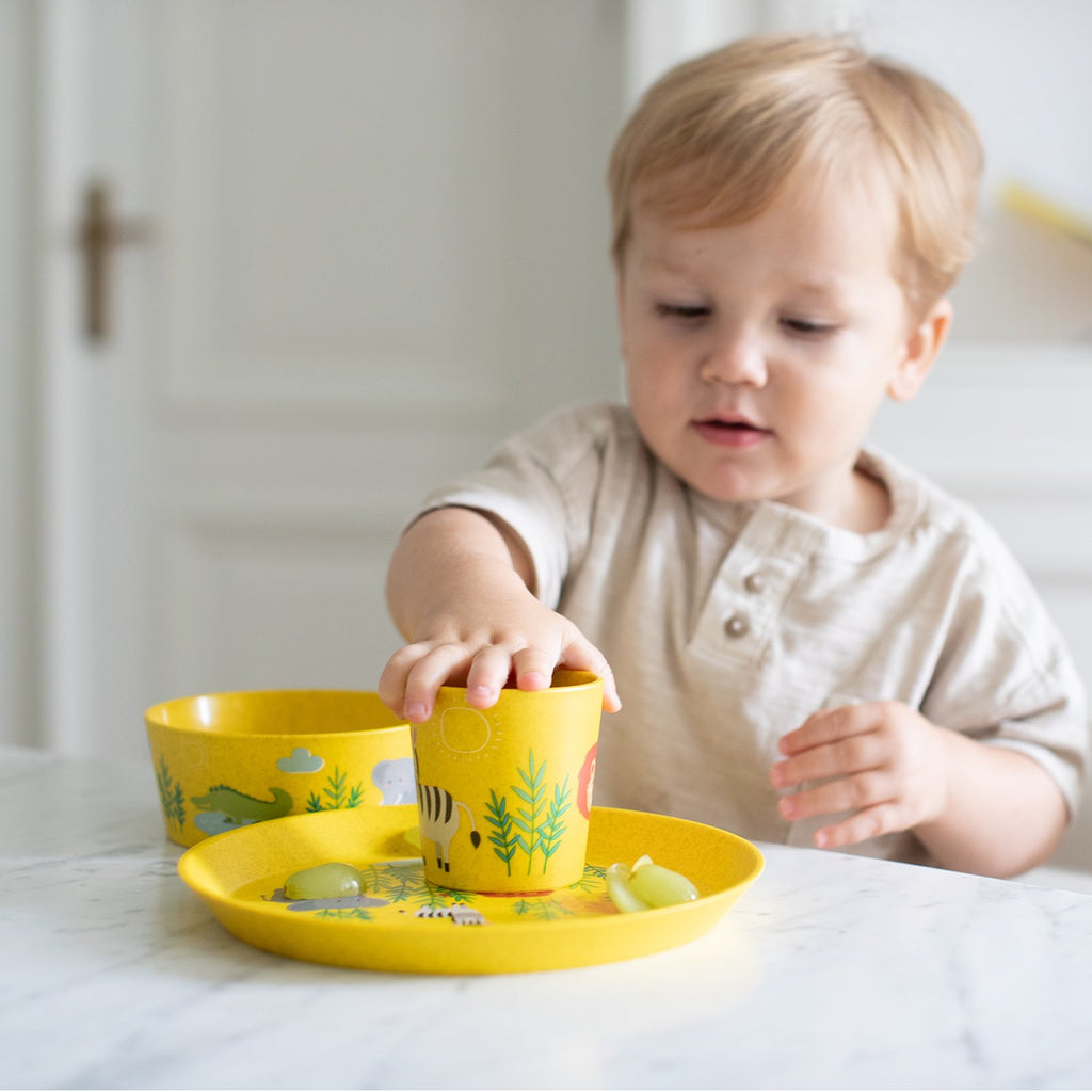 Set Plato + Bowl + Vaso Niño Koziol