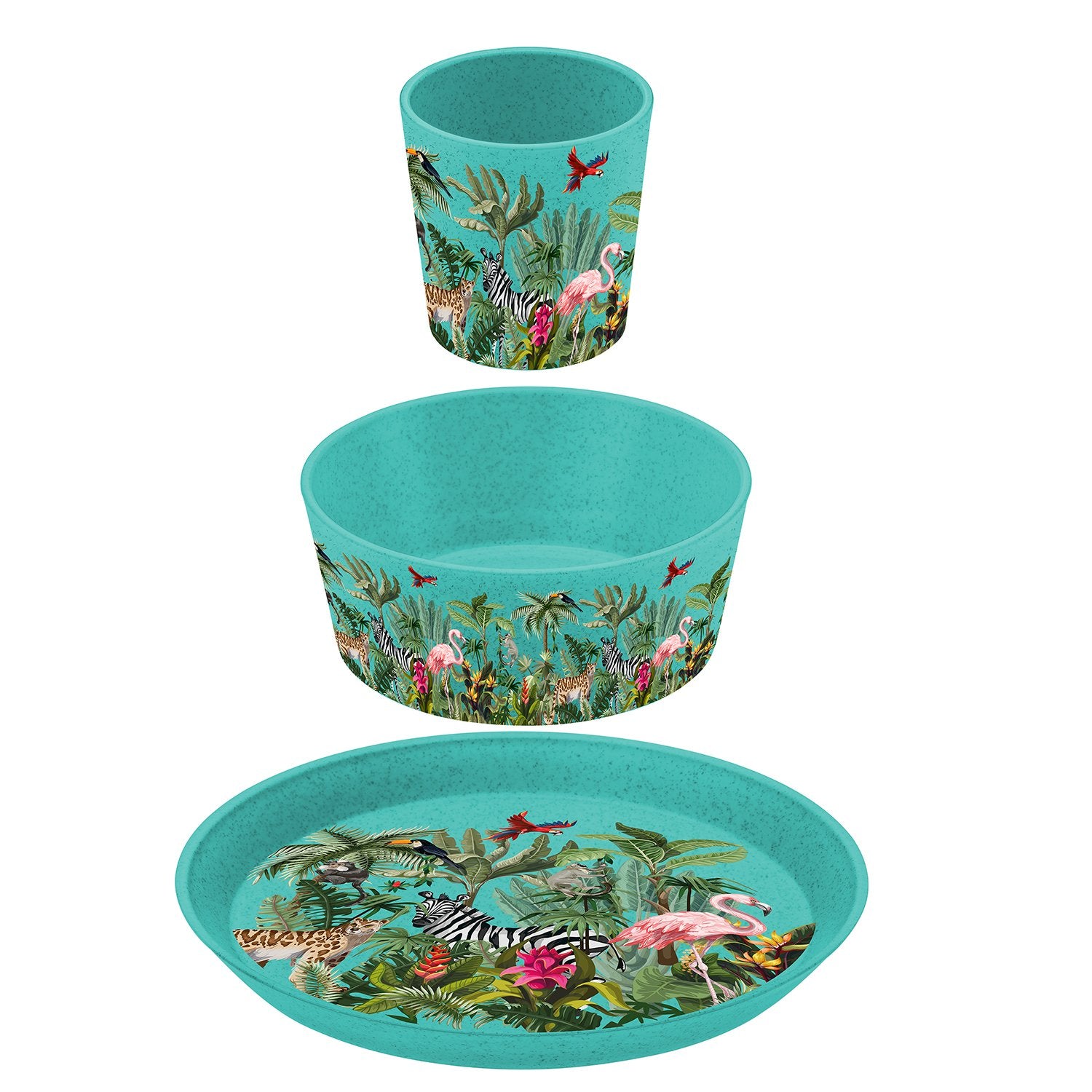 Set Plato + Bowl + Vaso Niño Koziol