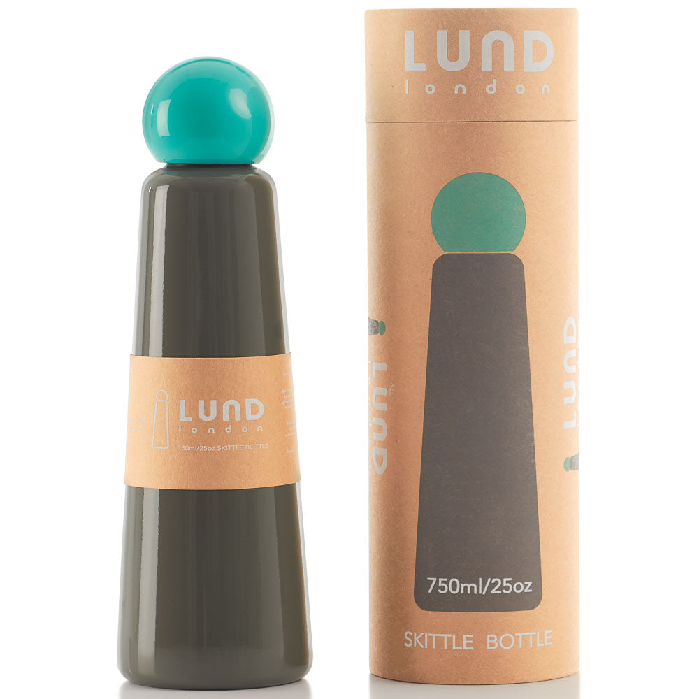 Botella Skittle Dark Grey & Turquoise 750ml Lund London