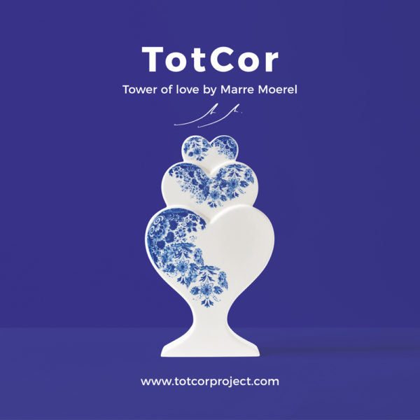 Jarrón Tower of Love Blanco TotCor